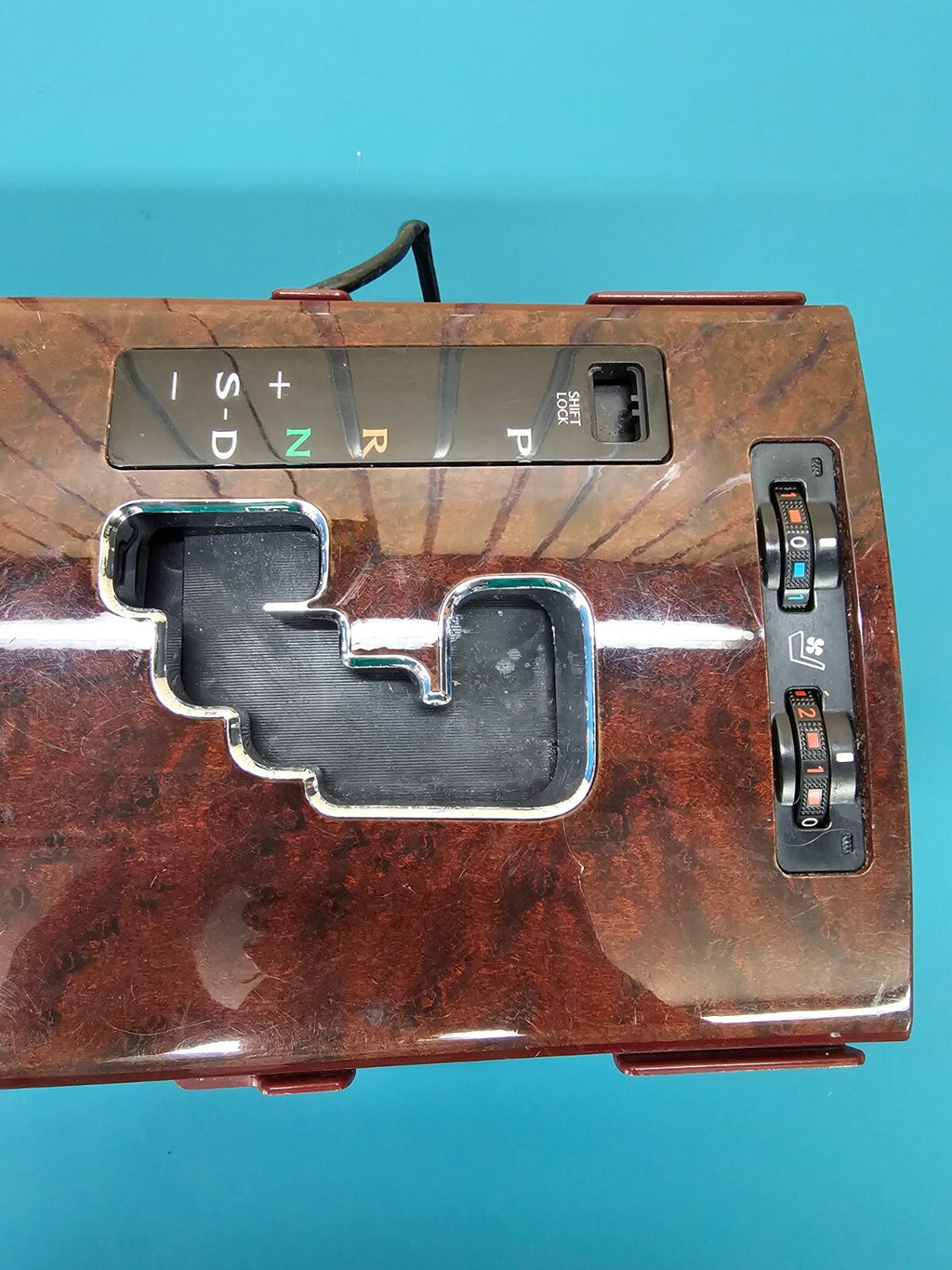 🔥06-13 LEXUS IS250 IS350 CENTER CONSOLE GEAR SHIFTER BEZEL TRIM CUP HOLDER WOOD