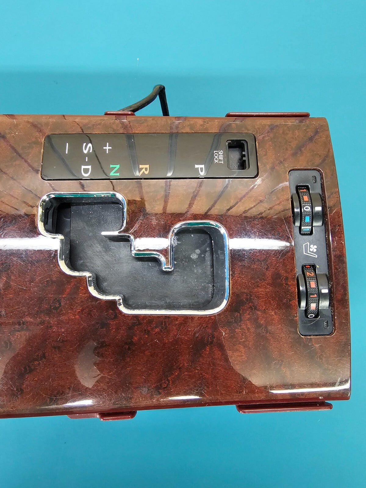 🔥06-13 LEXUS IS250 IS350 CENTER CONSOLE GEAR SHIFTER BEZEL TRIM CUP HOLDER WOOD