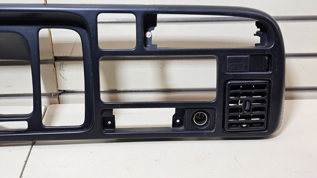 🔥94-97 Dodge Ram Dash Instrument Speedometer Cluster Trim Bezel Panel Black