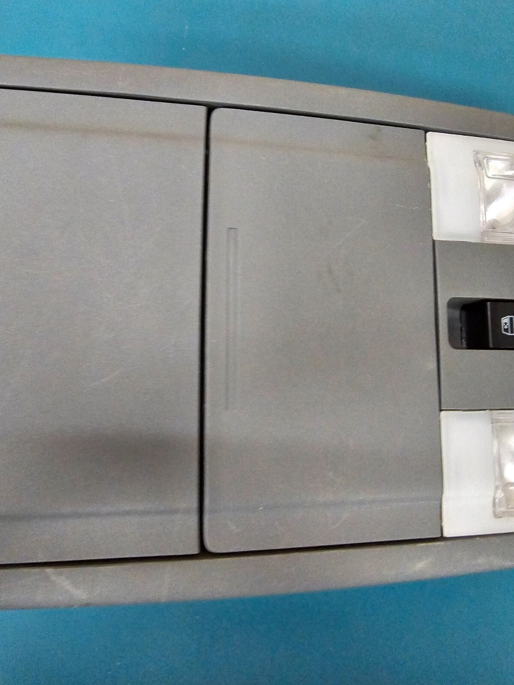 🔥11-16 FORD F250 F350 FRONT OVERHEAD CONSOLE DOME LIGHT STORAGE ASSEMBLY GRAY