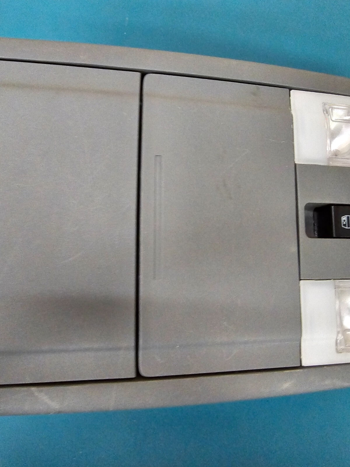 🔥11-16 FORD F250 F350 FRONT OVERHEAD CONSOLE DOME LIGHT STORAGE ASSEMBLY GRAY