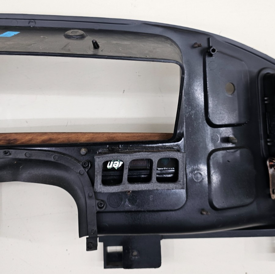 🔥92-96 Ford E-150 Econoline Dash Instrument Cluster Speedometer Bezel OEM Wood