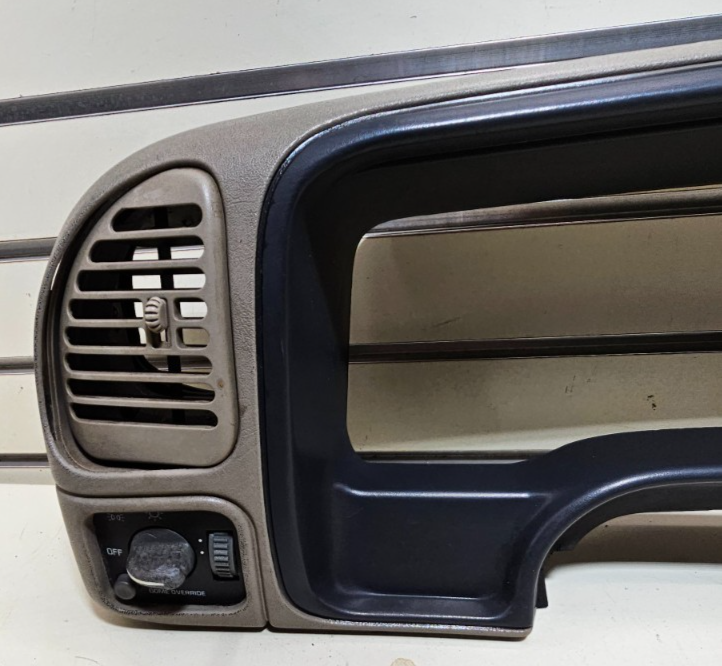 🔥95-99 CHEVY GMC TRUCK SILVERADO CK Cluster Speedometer Dash Bezel BLACK/TAN C3
