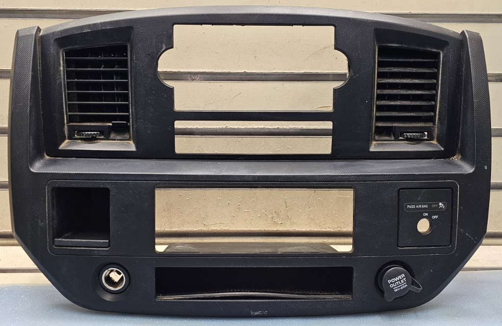 🔥06-08 Dodge RAM Dash RADIO Stereo Bezel Climate Trim Panel BLACK B11