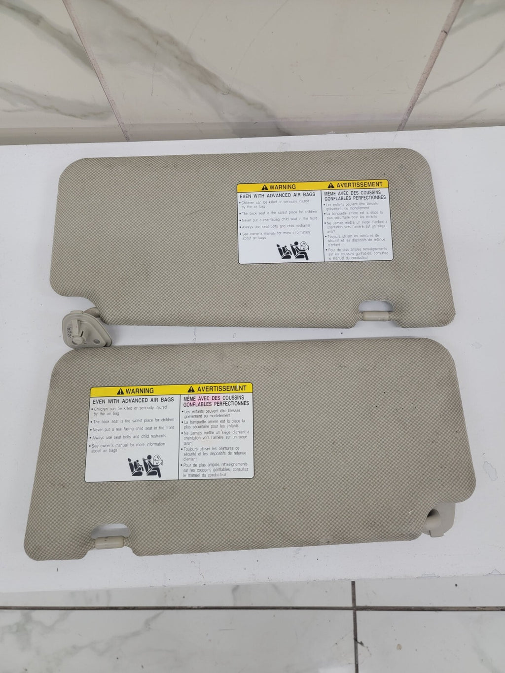 🔥2013-2018 Toyota RAV4 Sun visor Left & Right Set: 2  LIGHT GRAY  OEM