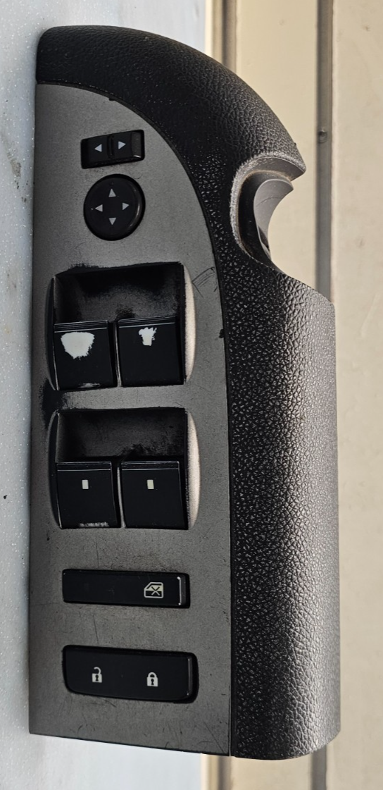 🔥07-10 SILVERADO SIERRA MASTER LEFT DRIVER POWER WINDOW SWITCH GRAY/BLACK WS47