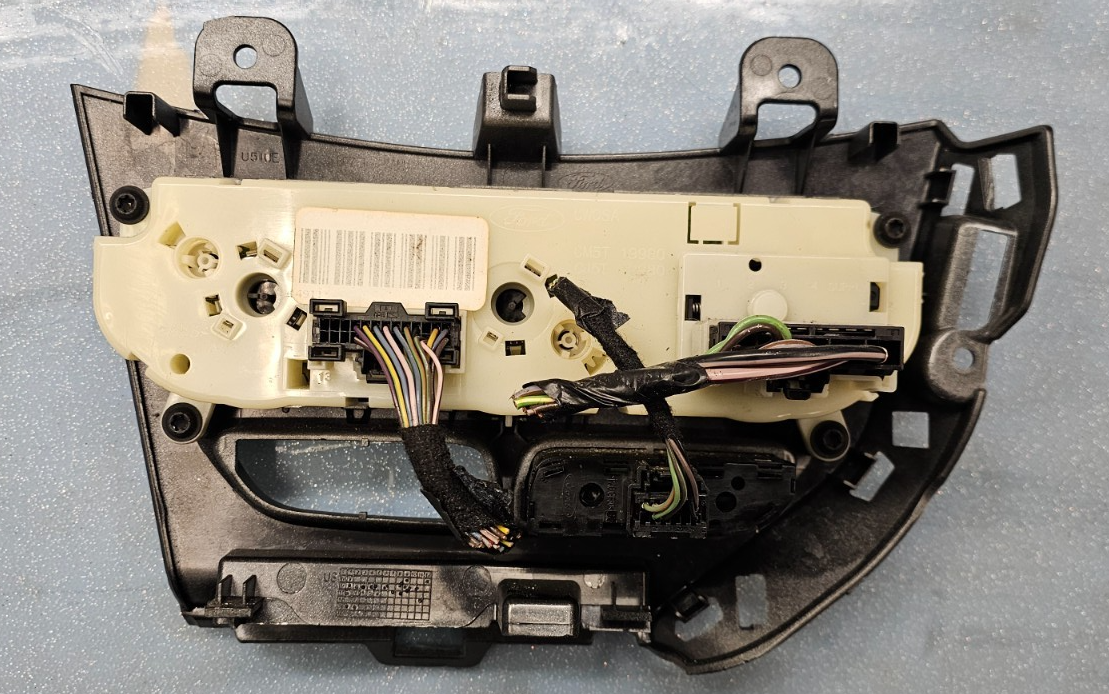 🔥12-14 FORD FOCUS A/C HEATER CLIMATE CONTROL Dash Bezel Temperature SILVER OEM