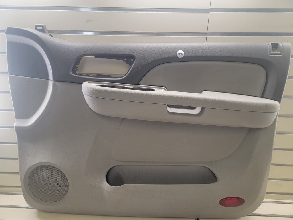 07-09 Chevy Tahoe Suburban Yukon Front Door Trim Panel Right PASSENGER Gray D15