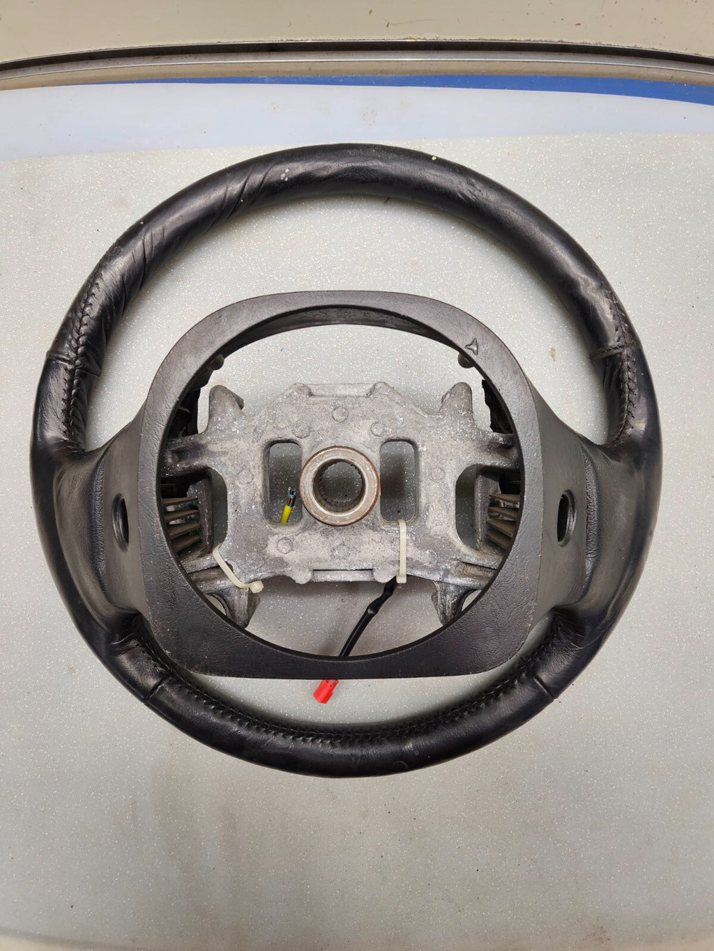 🔥1997-2003 Ford F-150 F-250 EXPEDITION Leather Steering Wheel Cruise Dash Black