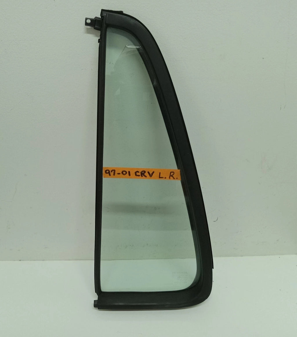 97-01 Honda CRV Left Rear Driver Side Quarter Door Vent Glass OEM