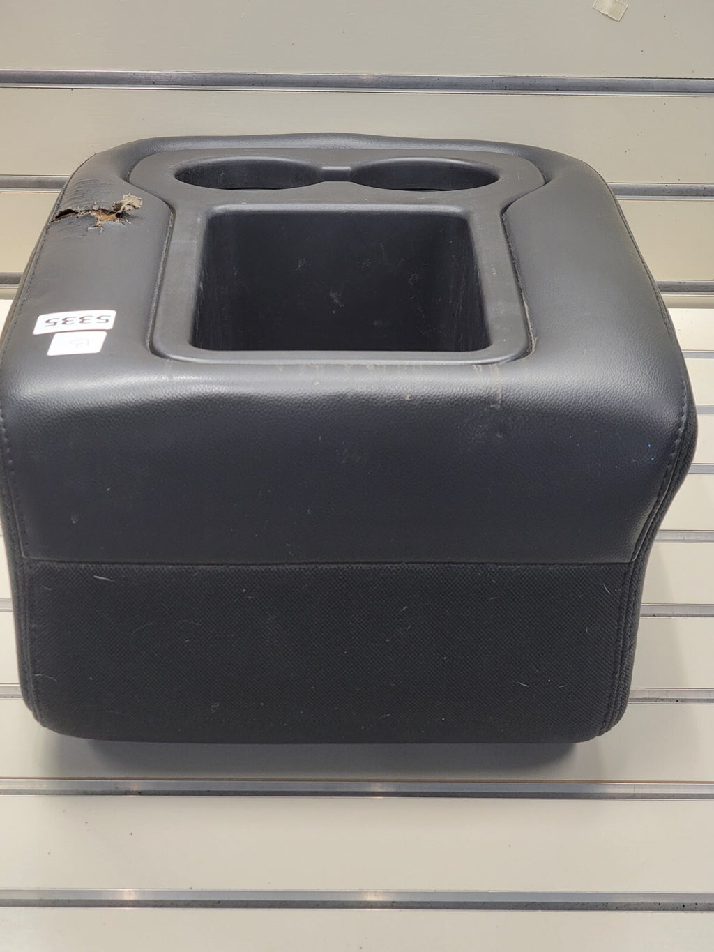 07-13 SILVERADO SIERRA Center JUMP SEAT Armrest 2 CUP Holder BLACK CH40 JS5