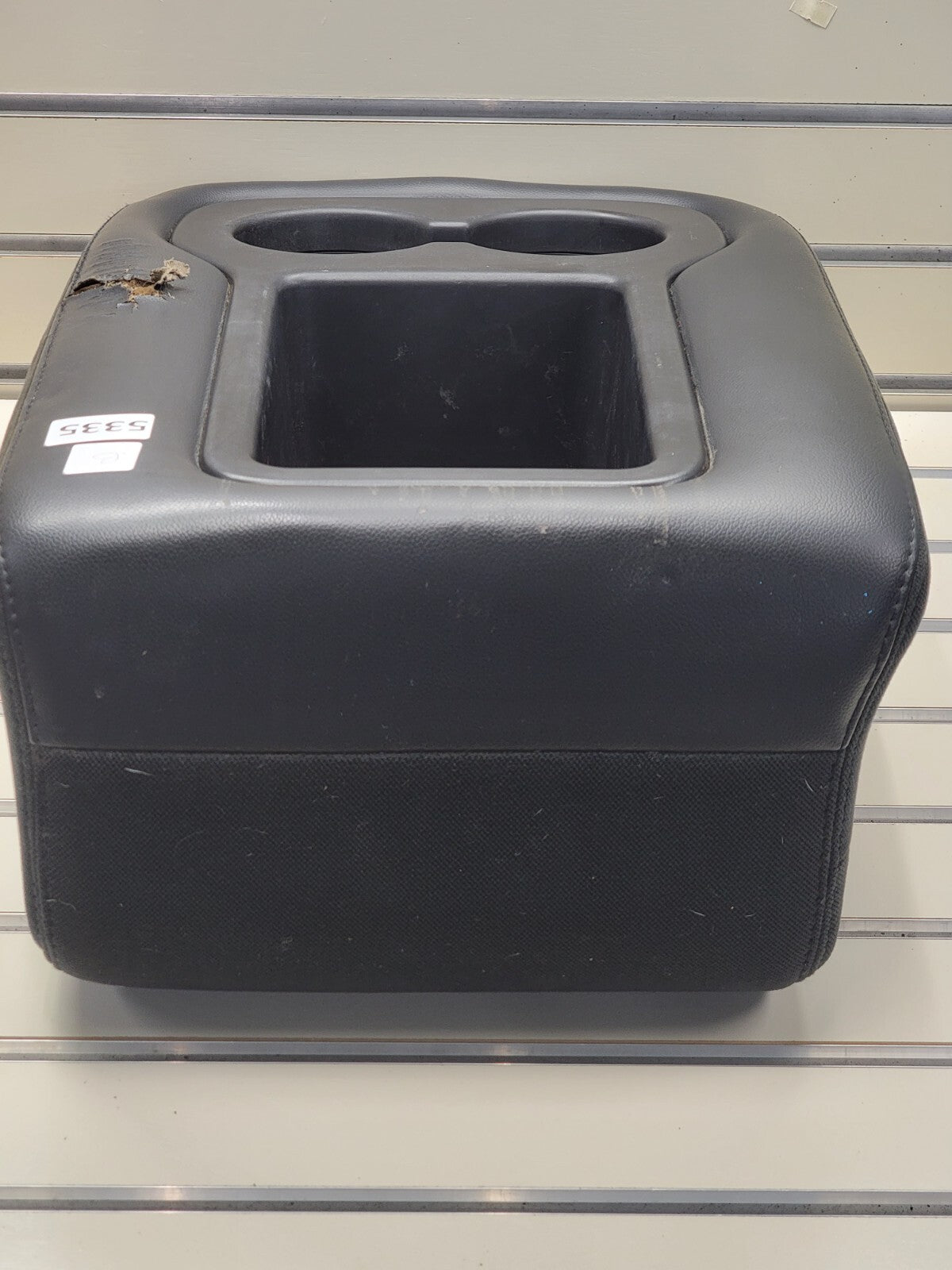 07-13 SILVERADO SIERRA Center JUMP SEAT Armrest 2 CUP Holder BLACK CH40 JS5