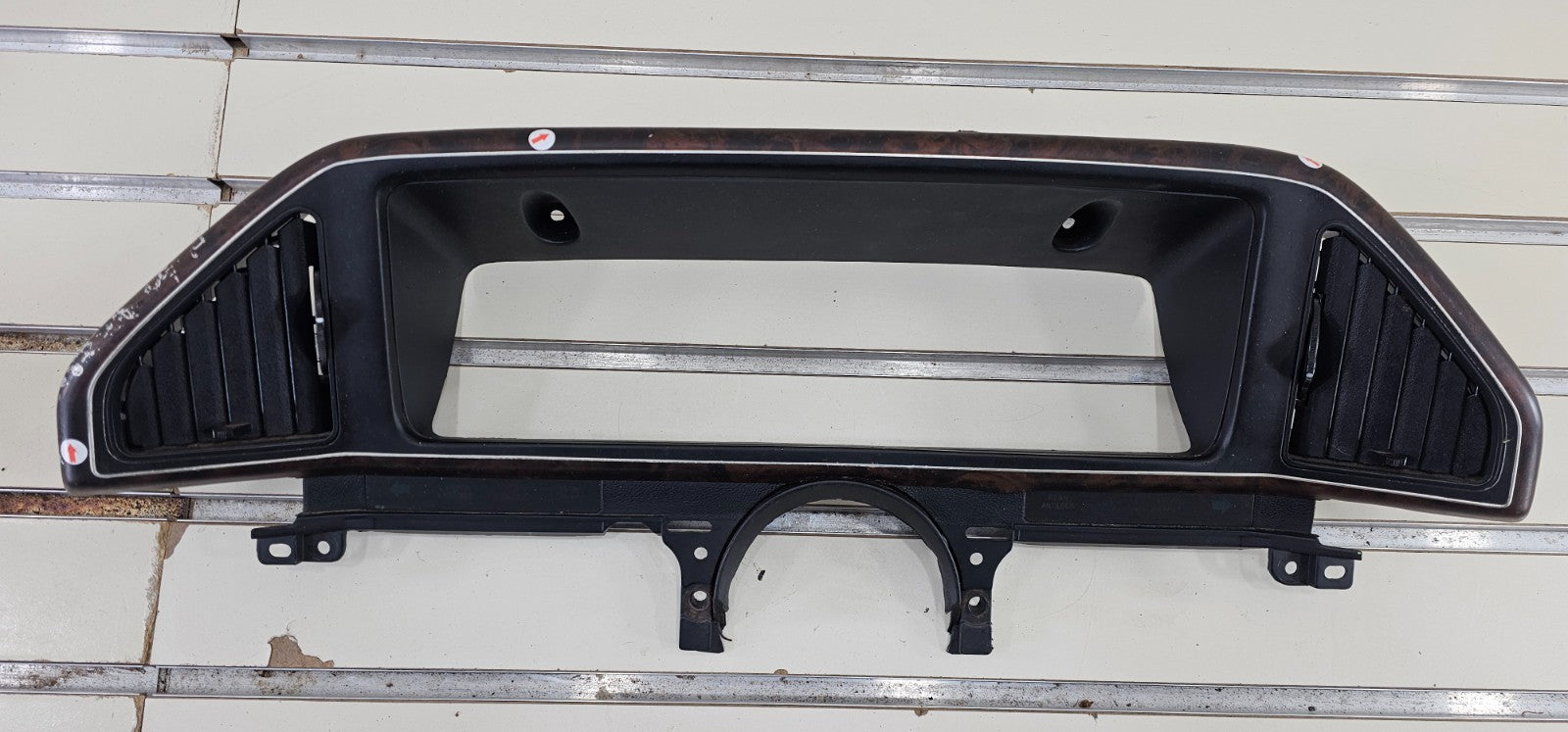 87-91 Ford F150 F250 BRONCO Dash Instrument CLUSTER Bezel Speedometer Woodgrain