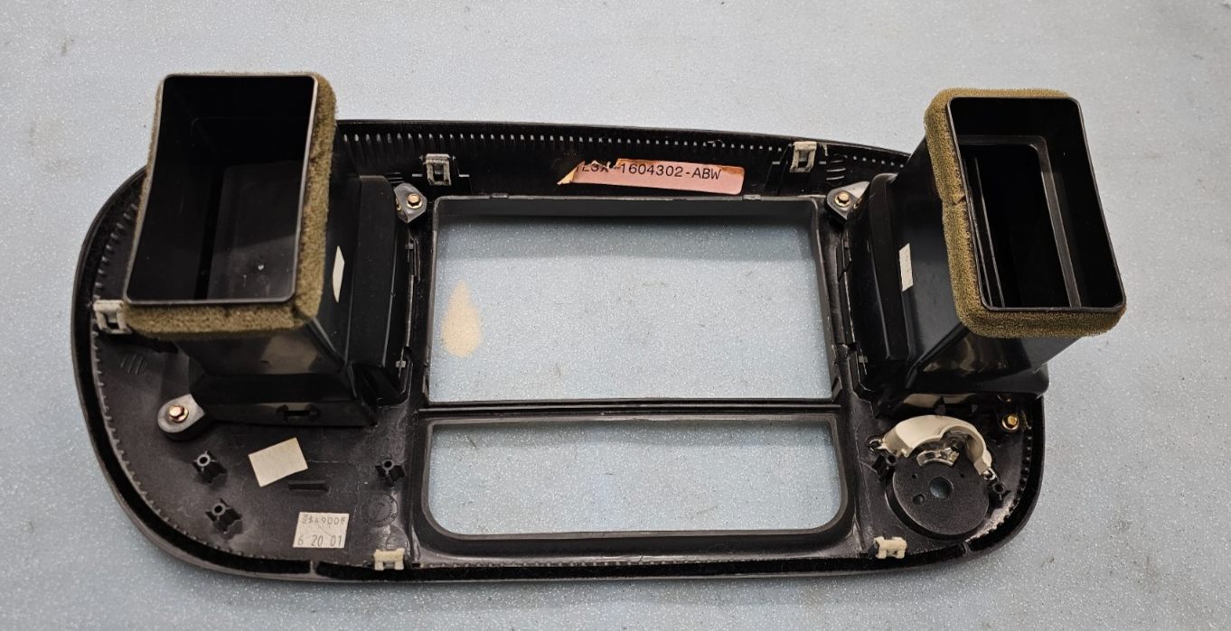 🔥97-03 Ford F150 F-150 Dash Radio Stereo Climate BEZEL Trim Panel Line GRAY B1