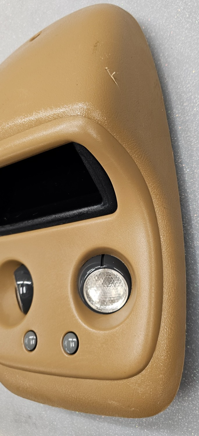 🔥99-06 SIERRA SILVERADO Overhead Roof Console Dome Map Lights Storage Dark Tan