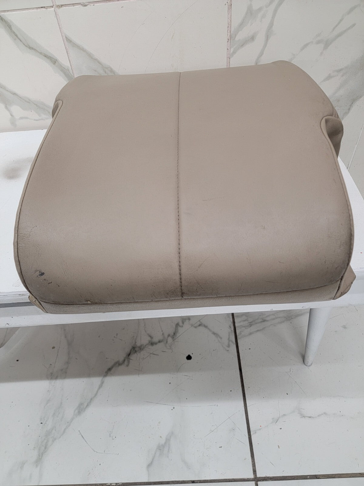 🔥99-10 Ford F250 F350 Center Console JUMP SEAT Storage Armrest LEATHER LTAN JS3