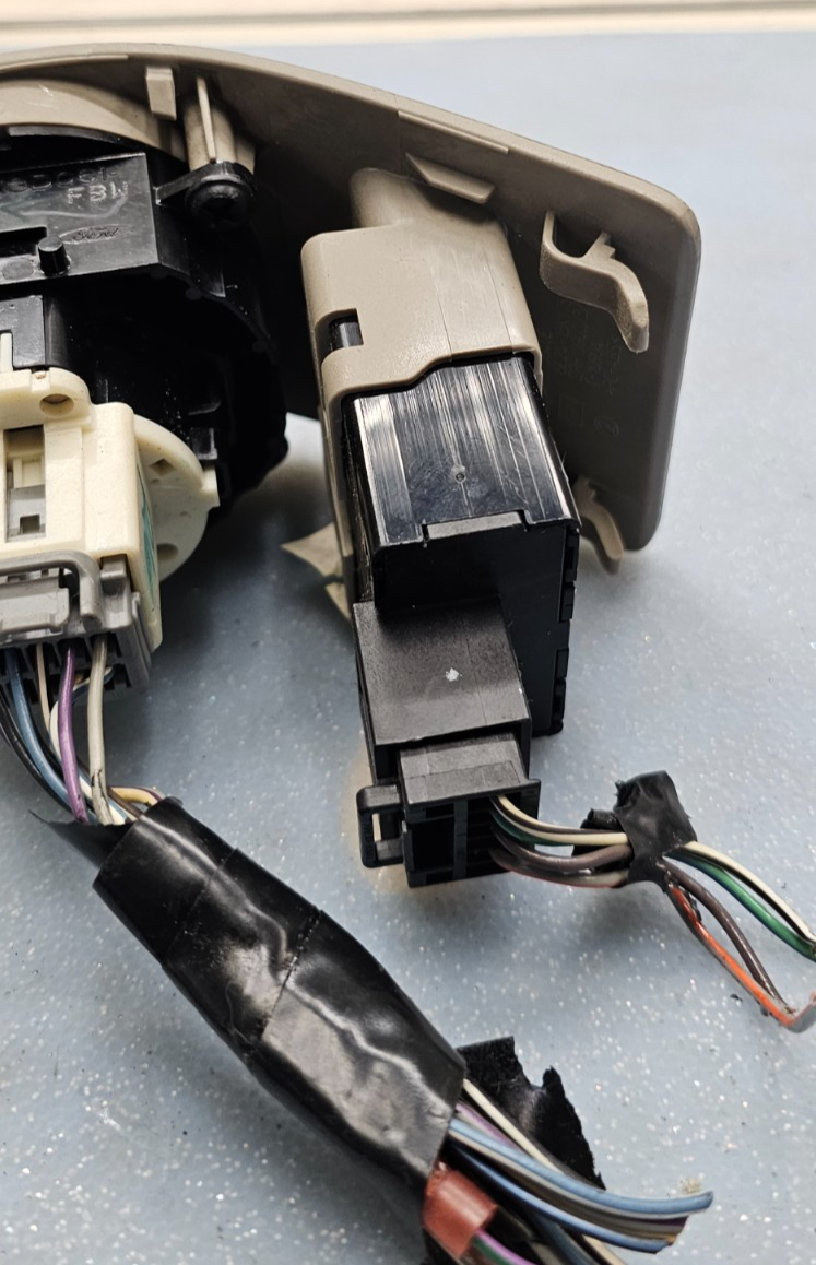 🔥06-10 Ford Explorer Headlight Rocker Switch Fog Dimmer Assembly Tan OEM