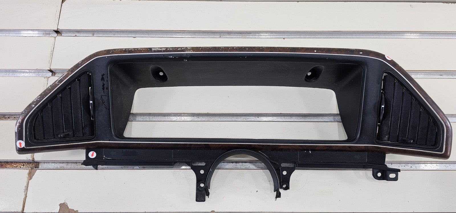 87-91 Ford F150 F250 BRONCO Dash Instrument CLUSTER Bezel Speedometer Woodgrain