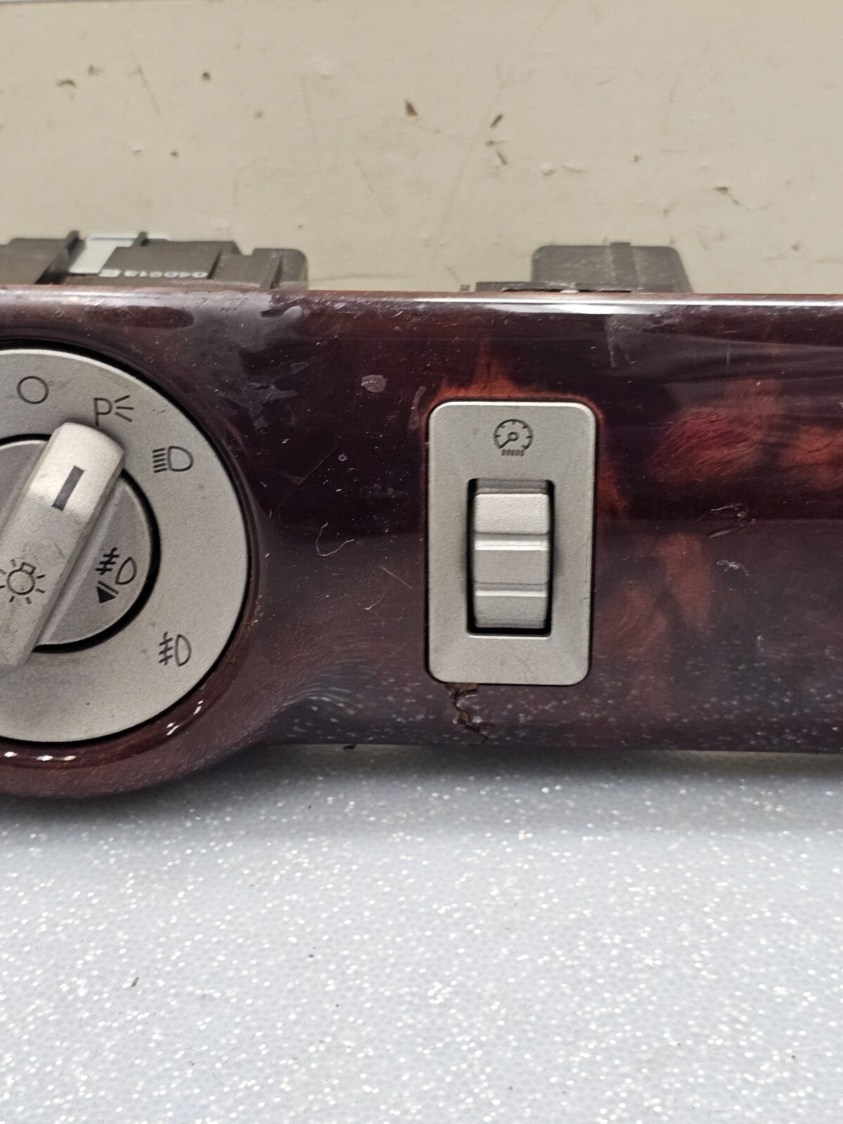 🔥03-05 Lincoln Aviator Dash Headlight Lamp Control Switch Assembly Woodgrain