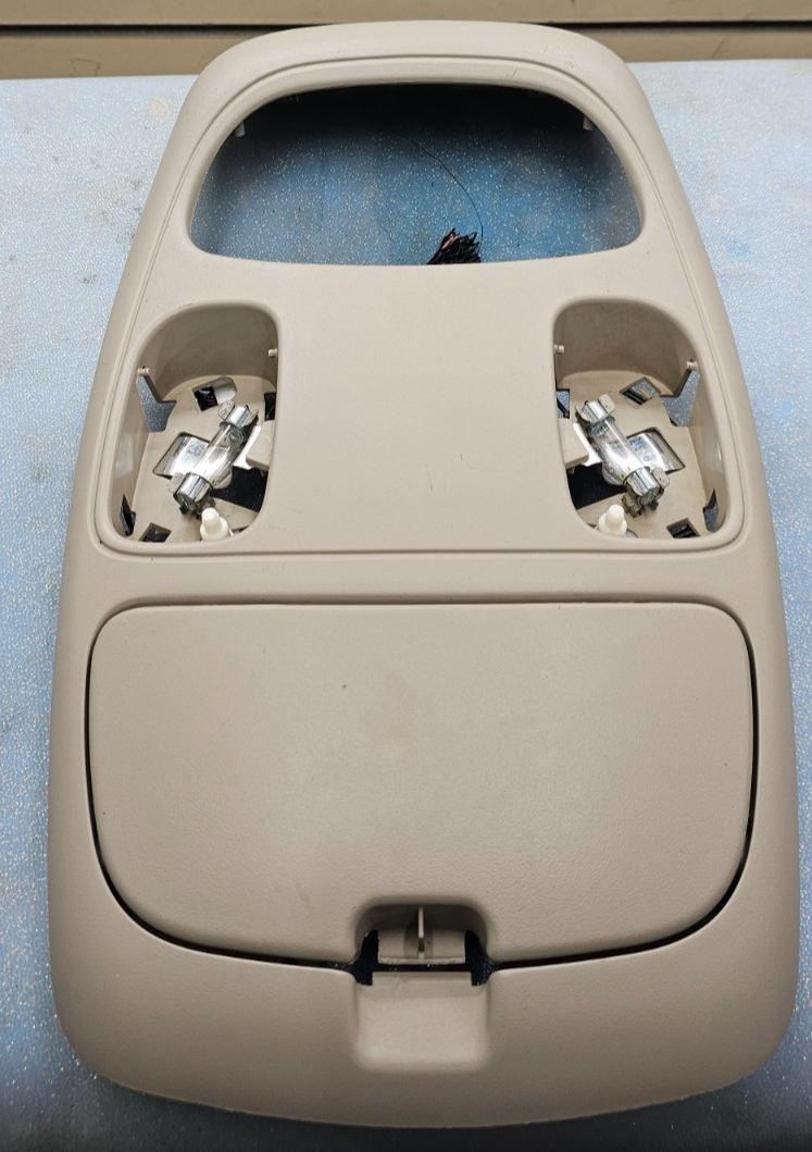 🔥02-05 RAM Overhead Console DOME Light Lamp Roof Storage Compartment TAN 05