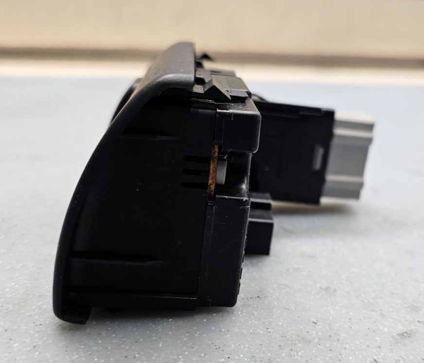 🔥98-02 Honda Accord Center Dash Clock Hazard Switch Board Digital Button Black
