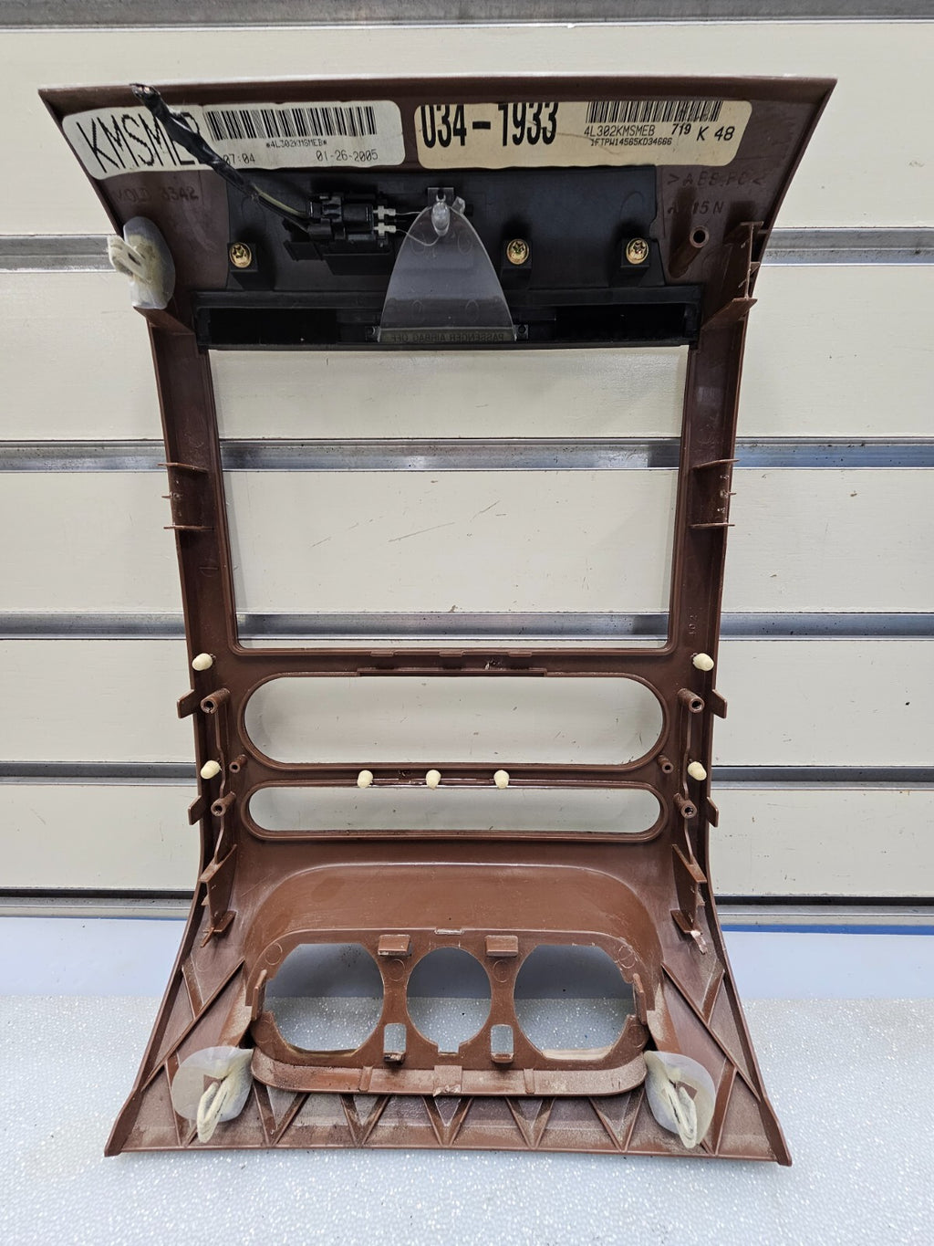 🔥04-08 Ford F-150 Dash Radio Climate Bezel Center Trim Panel CARBON WOODGRAIN