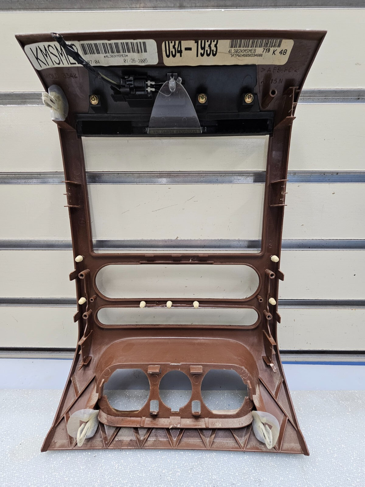 🔥04-08 Ford F-150 Dash Radio Climate Bezel Center Trim Panel CARBON WOODGRAIN