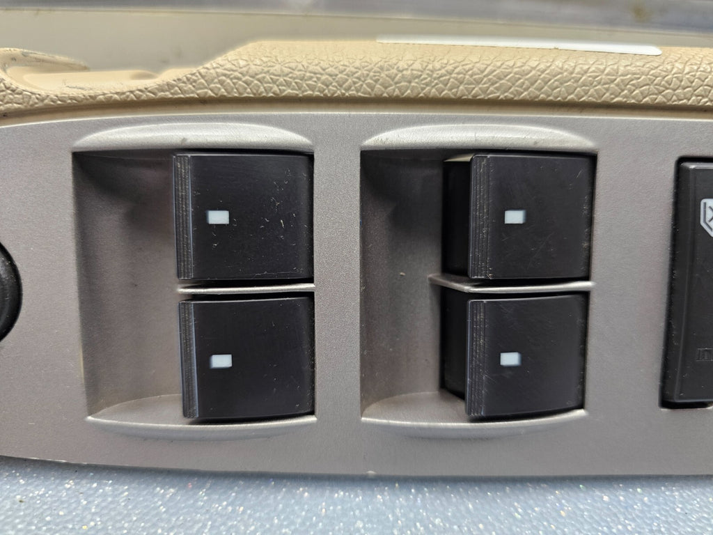 🔥07-10 SILVERADO SIERRA MASTER LEFT DRIVER POWER WINDOW SWITCH TAN/GRAY WS47