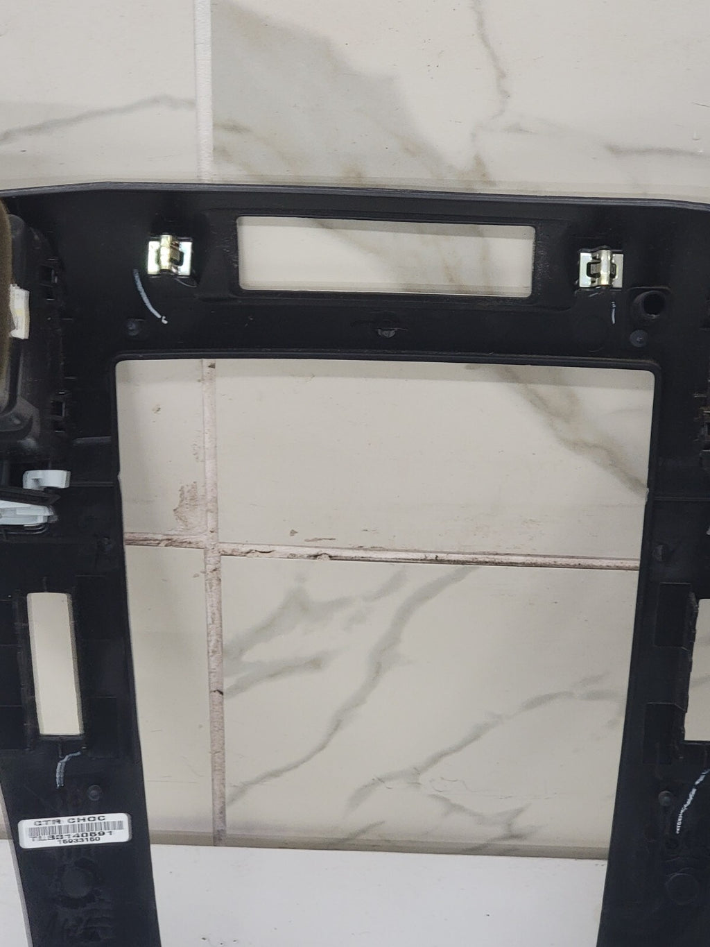 2007-2012 Cadillac Escalade Radio Dash Trim Bezel Panel Silver/Woodgrain Vent