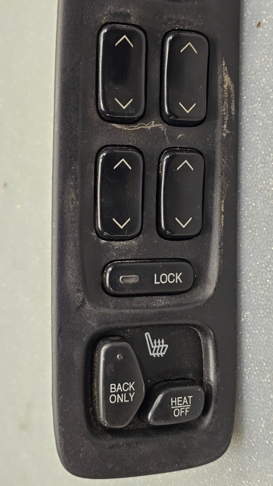 98-04 Deville Seville Left Driver Master Window Door Power Switch Assembly Black