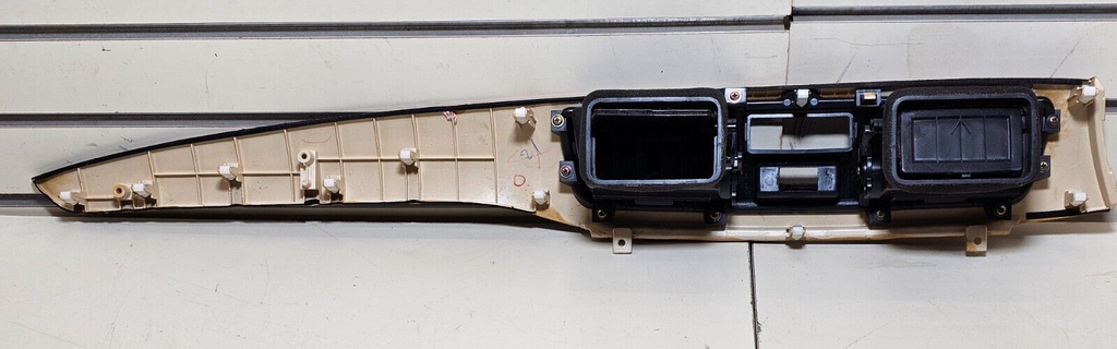 🔥02-07 Mitsubishi Lancer Dash Front Center Trim Bezel Panel Air Vent Woodgrain