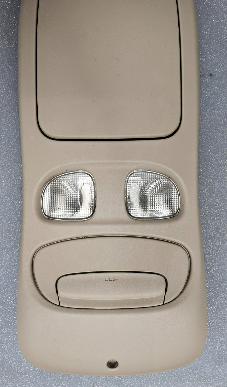 🔥01-03 Dakota Sunroof Overhead Console DOME Map Light Lamp Storage Assembly TAN