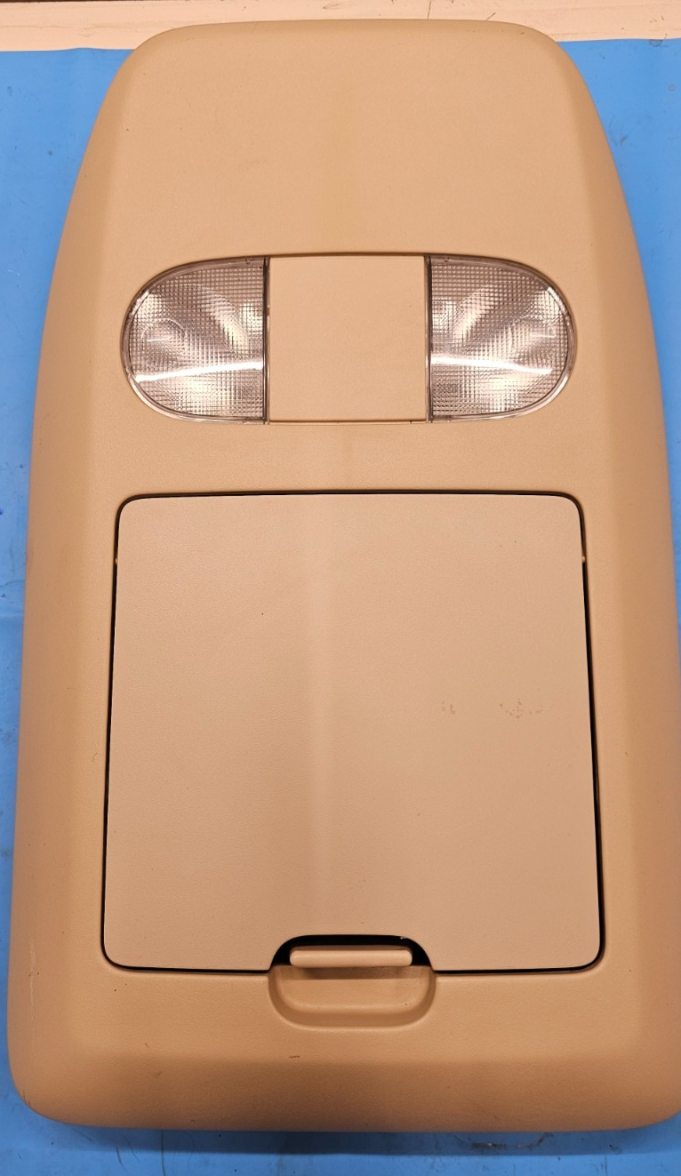 🔥04-08 Ford F150 Overhead Console DOME Light Lamp Roof Storage Tan
