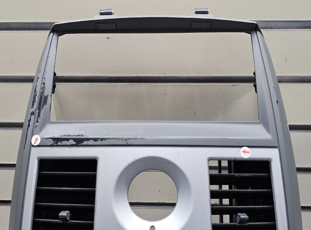 08-10 Grand Caravan Town Country Dash Radio Stereo Trim Bezel Panel SILVER/GRAY