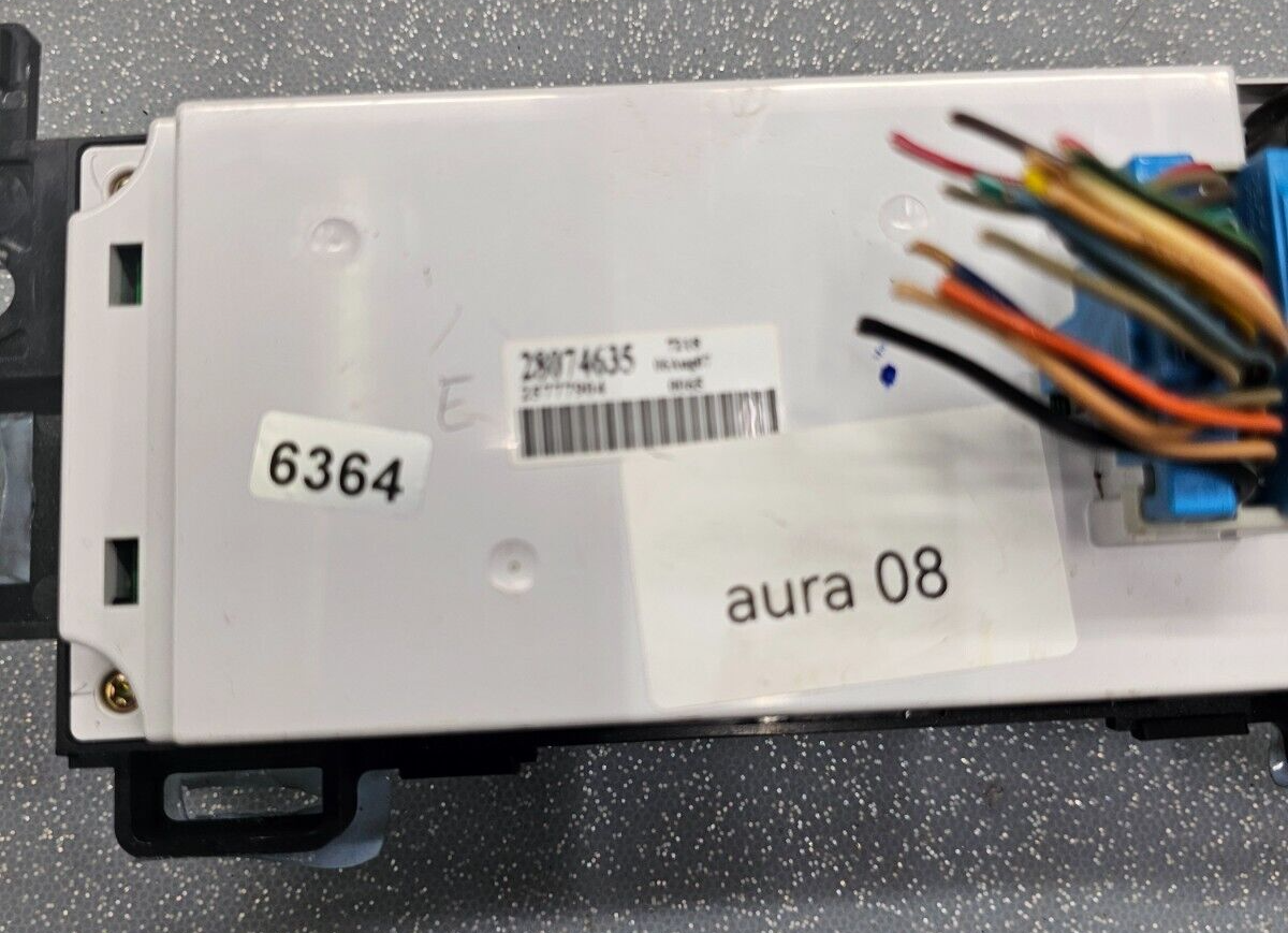 07-09 Saturn Aura Dash AC Heater  Temperature Climate Control Panel Conditioner