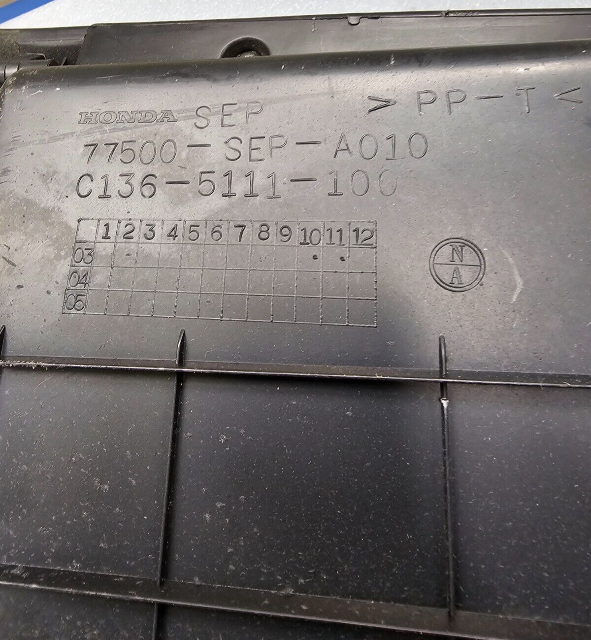 🔥04-08 ACURA TL DASH GLOVE BOX STORAGE COMPARTMENT ASSEMBLY LID DOOR OEM BLACK