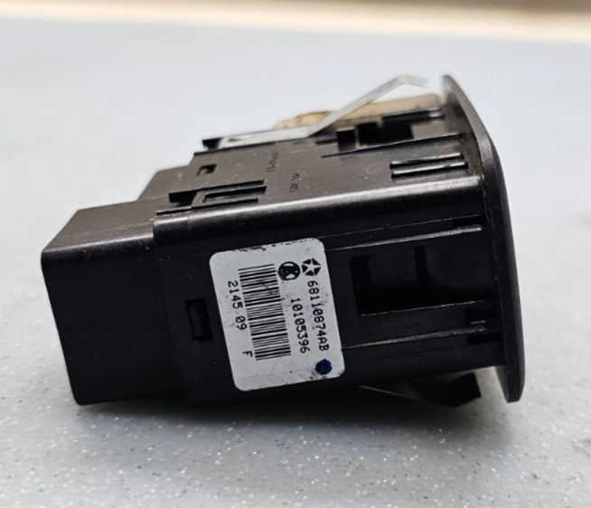 🔥12-20 GRAND CARAVAN TOWN COUNTRY REAR LEFT DRIVER QUARTER WINDOW SWITCH BLACK