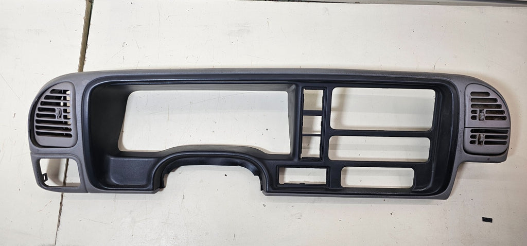 95-99 CHEVY GMC TRUCK CK Dash Instrument Cluster Speedometer Bezel Gray/Black C3