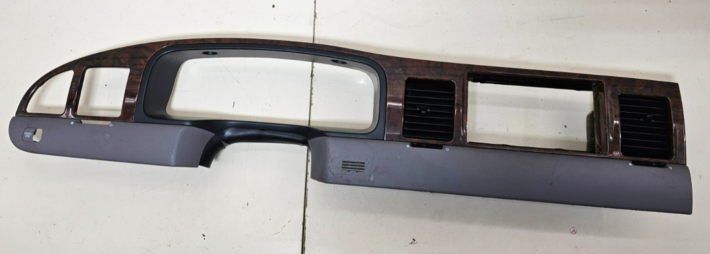 🔥98-02 Lincoln Town Car Dash Radio Trim Speedometer Cluster Wood Grain OEM