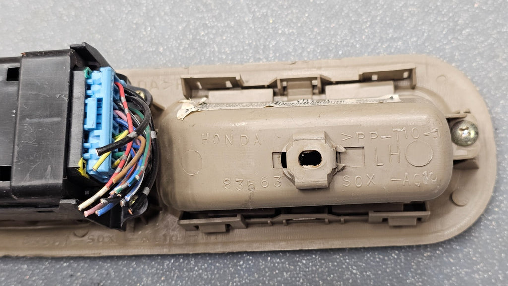 🔥99-04 Odyssey Front Left Driver Door Master Window Switch Bezel Assembly Tan