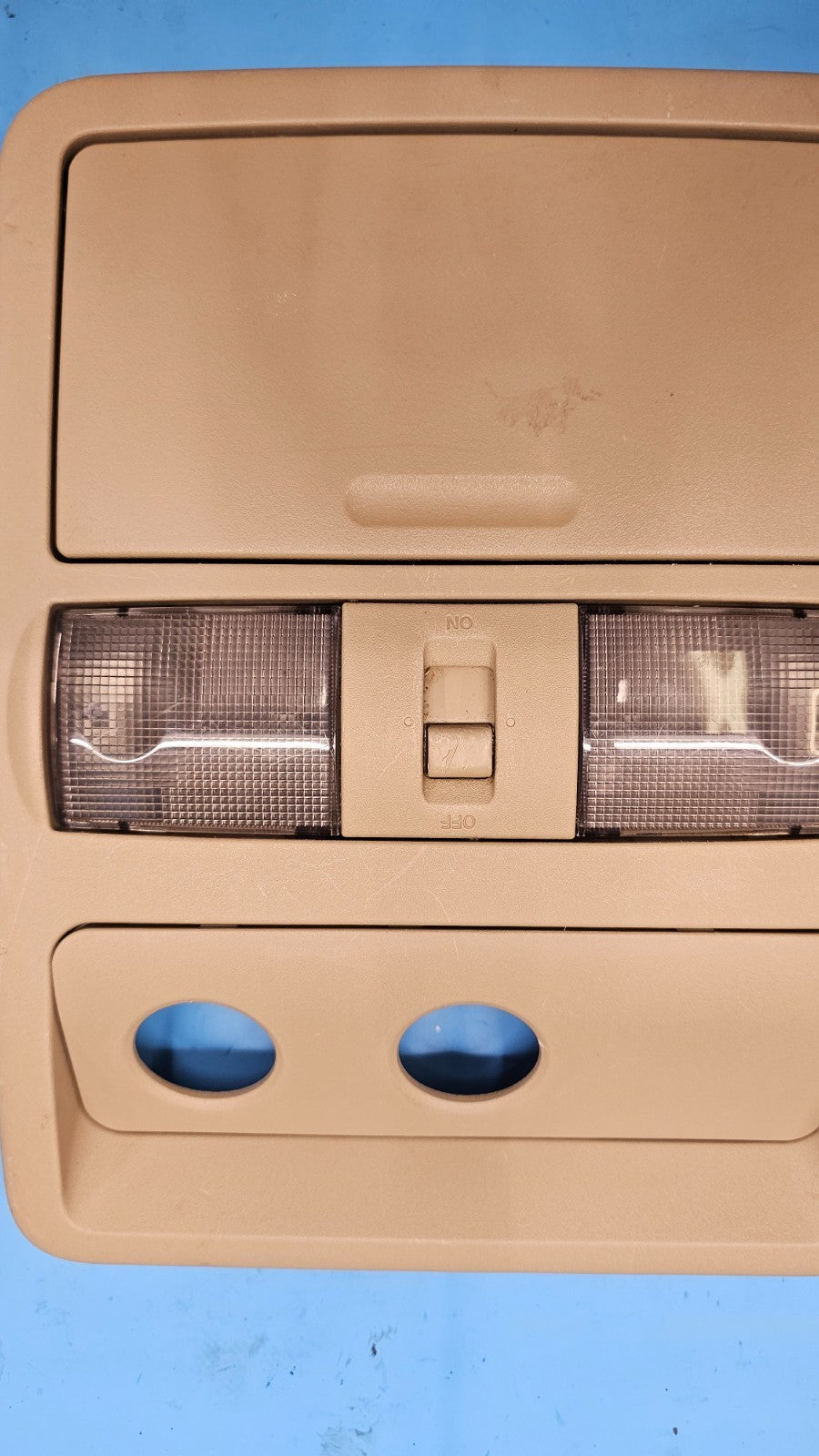 🔥08-12 NISSAN PATHFINDER OVERHEAD CONSOLE W/REAR A/C SUNROOF HVAC CONTROL TAN