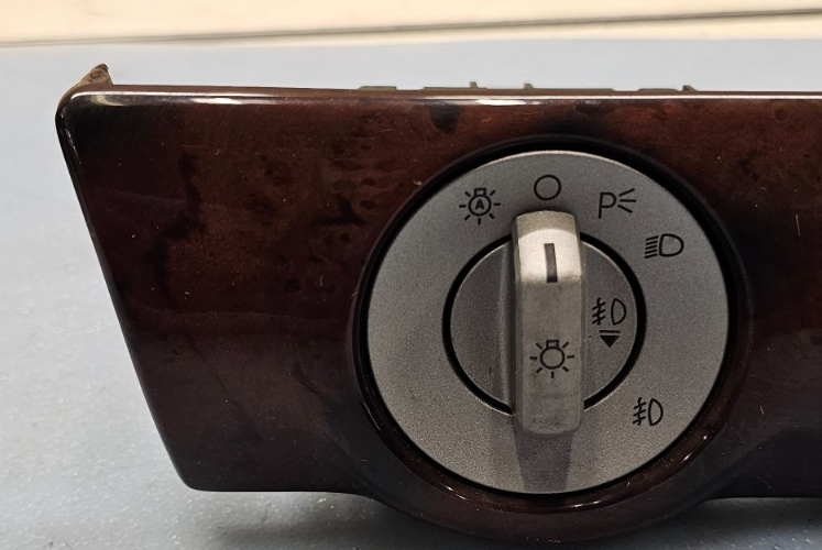 🔥03-05 Lincoln Aviator Dash Headlight Lamp Control Switch Assembly Woodgrain