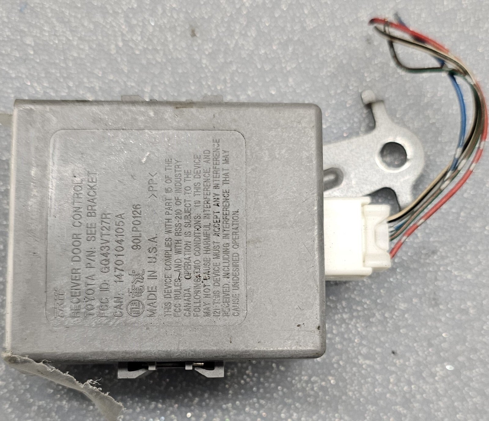 02-06 Toyota Camry Keyless Rear Entry Door Receiver Module Control Unit DCR OEM