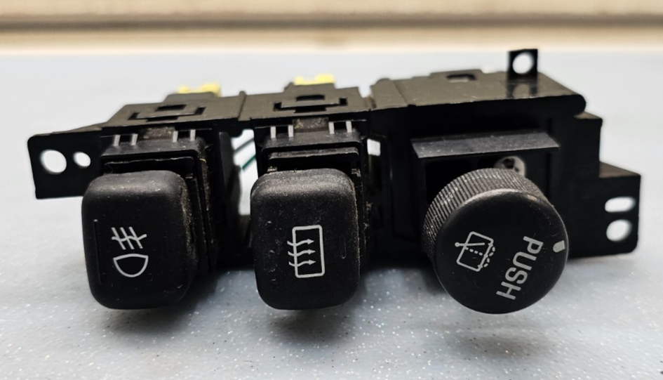 🔥95-11 EXPLORER RANGER REAR WIPER SWITCH DEFROST FOG LAMP LIGHT CONTROL BLACK