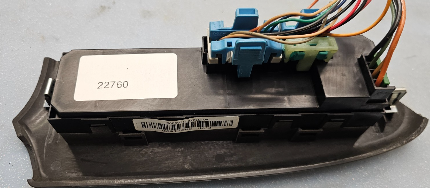 🔥06-09 Chevy TRAILBLAZER Window Switch Front RIGHT Passenger Side BLACK WS21