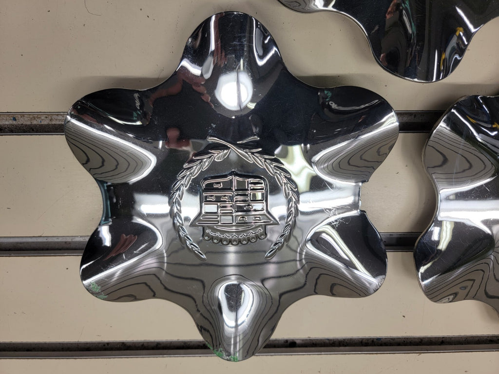 🔥1999-2000 Cadillac Escalade CHROME wheel CENTER CAPS OEM