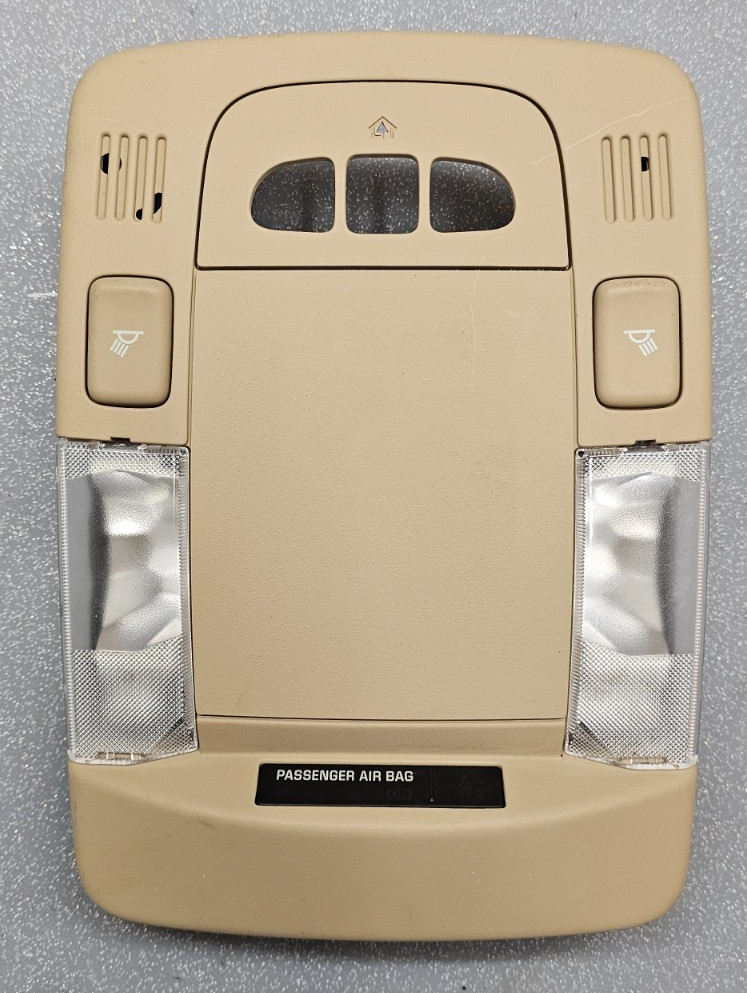 🔥06-11 DTS OVERHEAD CONSOLE DOME MAP LIGHT LAMP COMPARTMENT ASSEMBLY TAN OEM