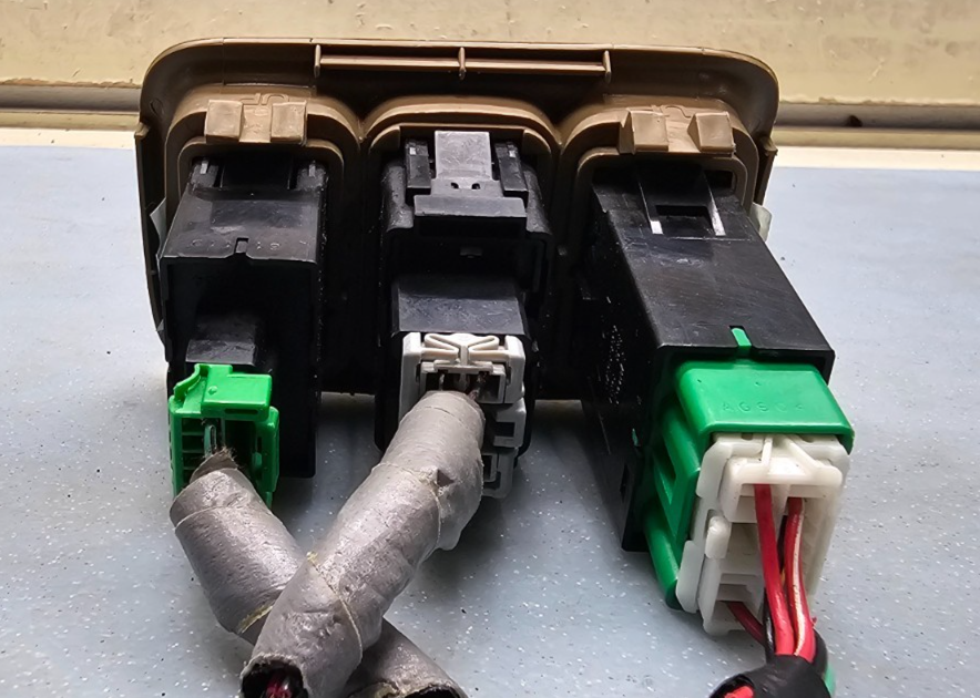 🔥03-08 Honda Pilot cruise control & light on/off switch trim TanOEM