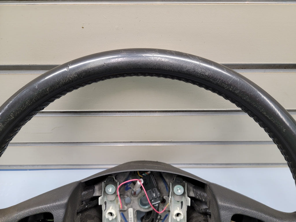 🔥03-06 SILVERADO SIERRA YUKON TAHOE SUBURBAN STEERING WHEEL LEATHER BLACK