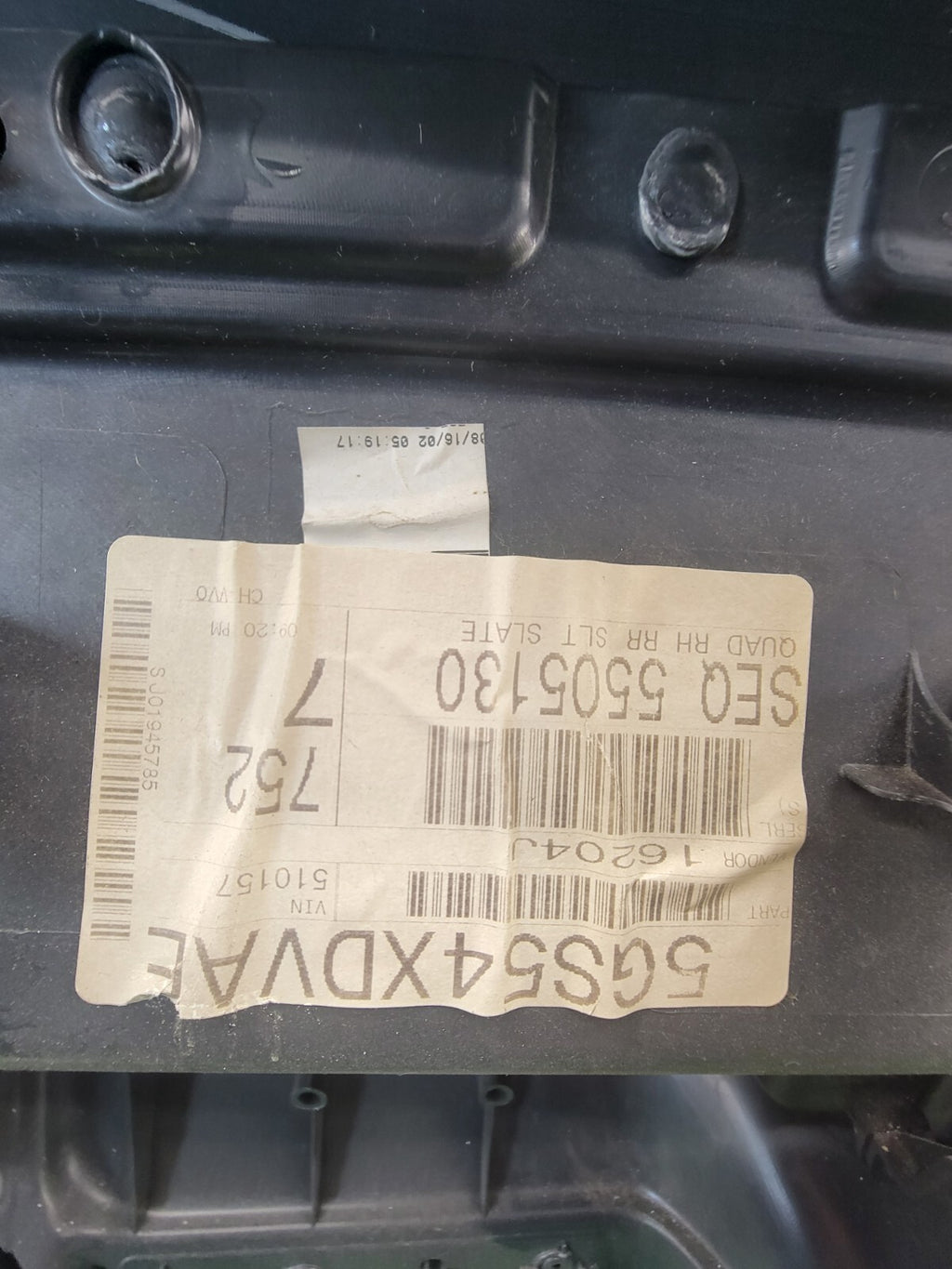 🔥02-05 Dodge RAM Interior DOOR Panel Rear RIGHT PASSENGER GRAY v1 G22